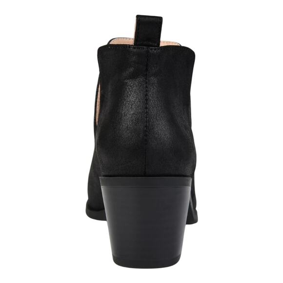 Journee Women's Lola Cut Out Stacked Heel Dress Booties Black Size 9 W - Picture 3 of 5